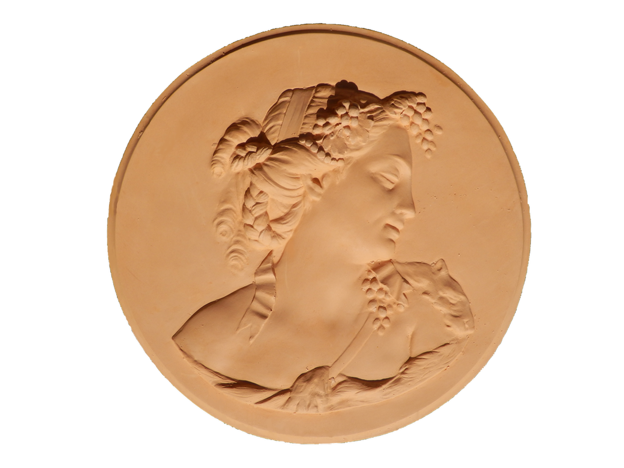 Médaillon d&rsquo;une Bacchante